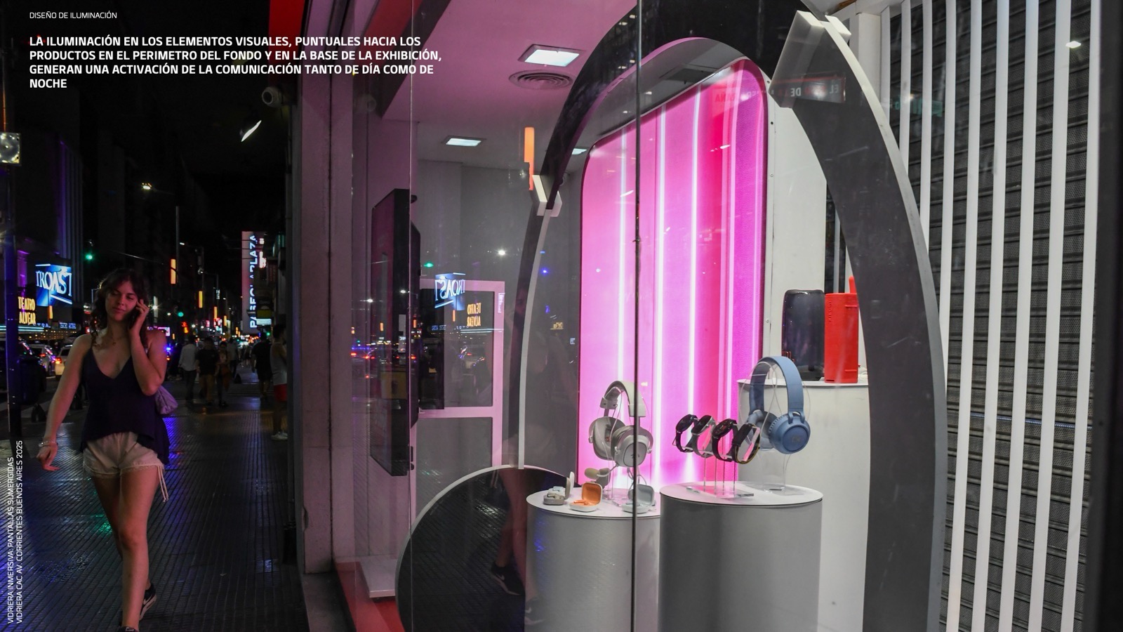 ORO Premios Popai Vidrierismo y Escenografía de Impacto Única. Marcela Seggiaro. Claro.