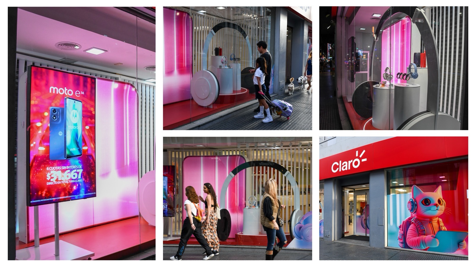 ORO Premios Popai Vidrierismo y Escenografía de Impacto Única. Marcela Seggiaro. Claro.