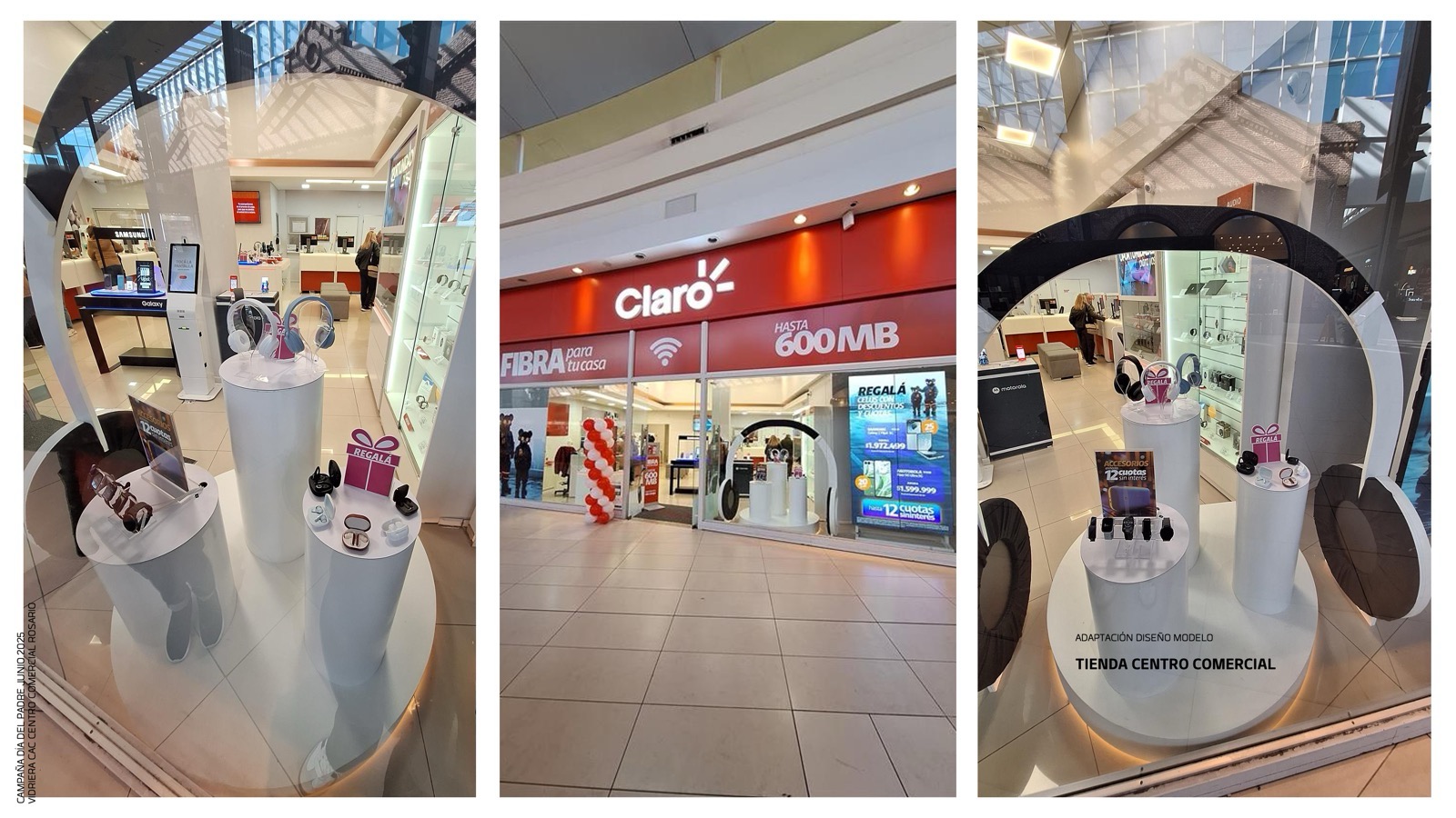 ORO Premios Popai Vidrierismo y Escenografía de Impacto Única. Marcela Seggiaro. Claro.